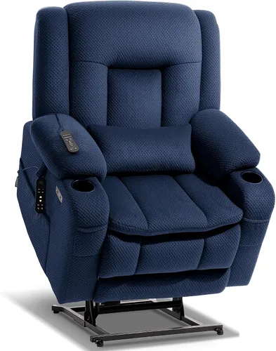Vista 19 de EONIX Silla reclinable ancha para ancianos, silla elevadora de gran tamaño resistente de 400 libras con calor y masaje, reclinable elevador