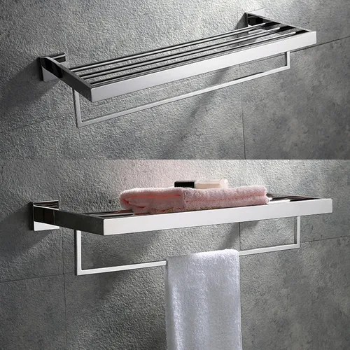 Vista 3 de Towel Racks for Bathroom, Towel Rack Wall Mounted with Tower Bars, Stainless Steel Bathroom Shelf, Hand Towel Holder for Bathroom Wall, Bathroom