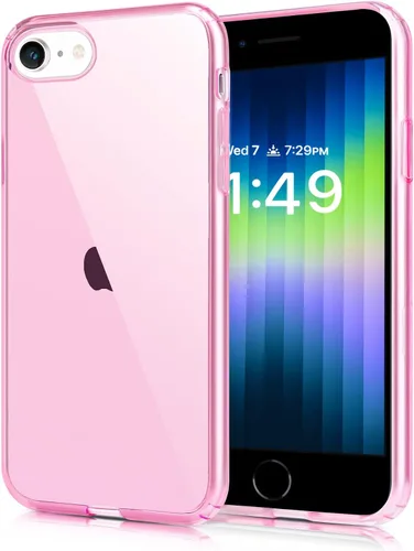 Vista 12 de JJGoo Funda compatible con iPhone SE 2022/2020, compatible con iPhone 7 8, transparente, suave, transparente, a prueba de golpes, delgada, delgada