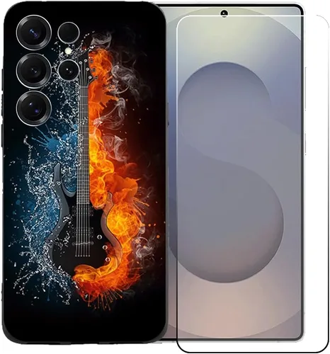 Vista 11 de Funda de TPU para UIOUOR I25 Ultra + HD de vidrio templado, carcasa de silicona para parachoques trasero – 9 dureza anti-arañazos protector de Bst1