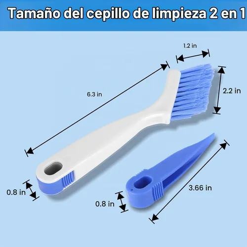 Vista 8 de Asltw - Juego de 6 cepillos de limpieza pequeños para rieles de ventanas, lechada, esquinas y grietas, cerdas angulares para limpieza profunda
