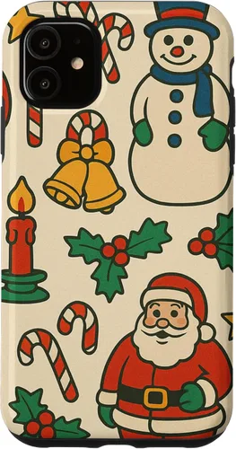 Vista 8 de Patrón retro de los años 90, decoración nostálgica de vacaciones para iPhone 16