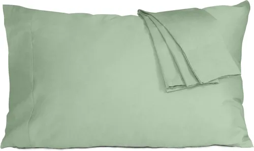 Vista 34 de Pillow Cases 100% Cotton Percale Standard Queen Set of 2 Blue Floral Floral Pillowcases Breathable Hypoallergenic Pre-Shrunk, 20 Inch x 30 Inch
