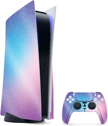 Vista 73 de MightySkins - Skin para juegos con purpurina brillante para PS5 y PlayStation 5, ágata amatista, acabado duradero con purpurina de alto brillo