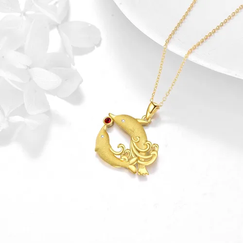 Vista 2 de Collar con colgante de plata de ley, regalo de joyería para niñas y mujeres
