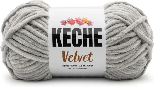 Vista 85 de Keche Hilo para ganchillo, hilo de terciopelo, chenilla suave, manta de bebé voluminosa amigurumi Yarn 3.53 oz (132 yardas) - Arona