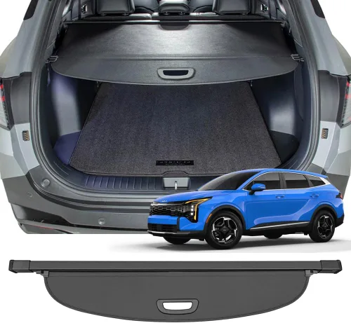 Vista 24 de cubierta retráctil para baúl trasero compatible con Toyota RAV4 2013-2018, protector de seguridad, pantalla de privacidad para equipaje