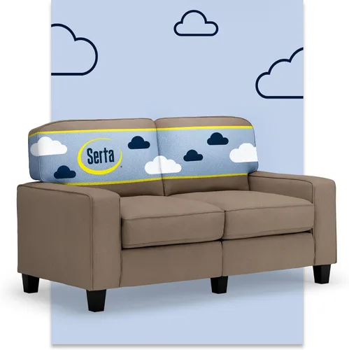 Vista 61 de Serta Palisades Sofás Tapizados para Sala, Sofá de Diseño Moderno, Tela, Beige