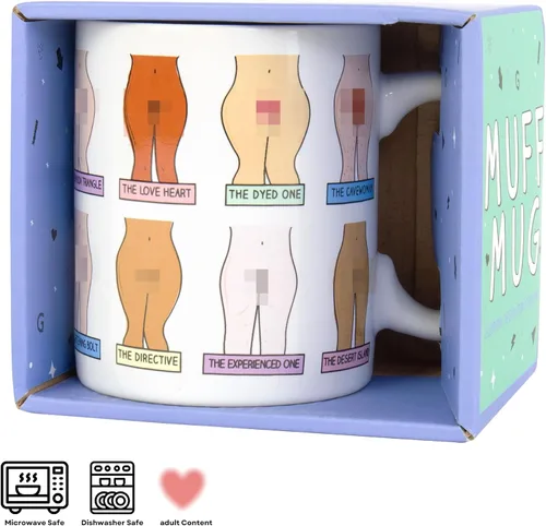 Vista 2 de Gift Republic Taza Muff – Novedad divertida broma adulto taza Bush descripción regalo para él/ella – Calidad en caja de cumpleaños