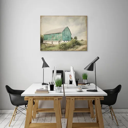 Vista 5 de Jaxson Rea "Late Summer Barn I Crop Vintage Gallery Wrapped Canvas by Elizabeth Urquhart, 16" x 12