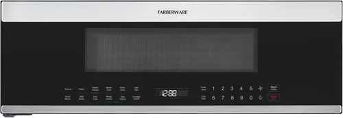 Vista 9 de Farberware - Horno microondas de 1.7 pies cúbicos para sobre la estufa – 1000 vatios de potencia, configuraciones de cocción automática