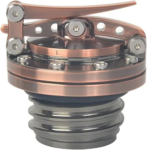 Vista 11 de Tapa de tanque de combustible de liberación rápida en negro para motocicleta, para Harley Sportster XL 1200 883 X48 Dyna Touring 1996 y posteriores