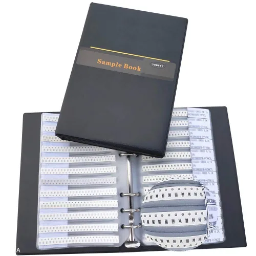 Vista 6 de 0805 0R ohmios - 20M ohmios 178 valores (25 unids/valor) 5% Todas las series SMD Resistor Combo Sample Book Kit SMT Pack Box Book