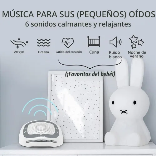 Vista 3 de SoundSpa portátil color blanco de myBaby