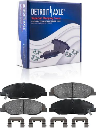 Vista 46 de Detroit Axle - Rotores de freno para Ford 2013-2019 Explorer Taurus Flex Lincoln MKT MKS, rotores de freno de disco ranurados perforados de repuesto