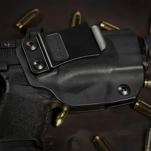 Vista 7 de GRITR IWB Kydex Right/Left Hand Gun Holster Fits Springfield Armory Hellcat/RDP/OSP - Optic Cut, Open Bottom, 1.5" Belt Clip & Adjustable Retention