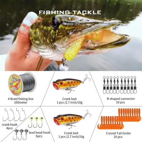 Vista 4 de Telescopic Fishing Rod and Reel Combos, Carbon Fiber Fishing Rod with Stainless Steel Baitcasting Reel Portable Fishing Pole Reel Combo for Travel