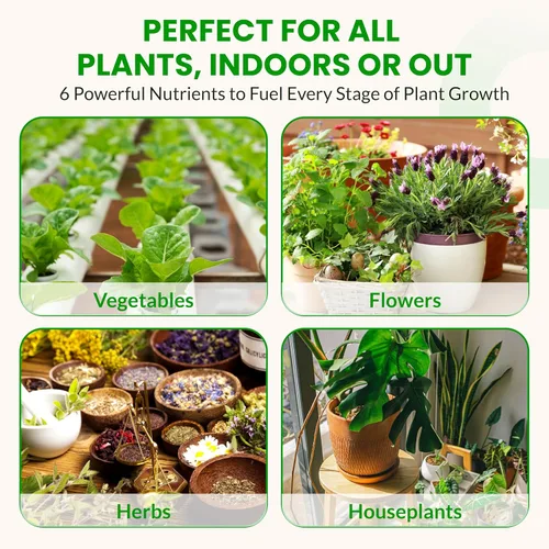 Vista 7 de Humboldts Secret Paquete de kit de iniciación Fertilizante para plantas de interior y exterior y nutrientes hidropónicos Base A y B, calMag