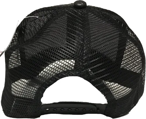Vista 3 de Capsnmore El Chapo Guzman Sombrero Negro Malla El Snapback 4 Logos, Negro