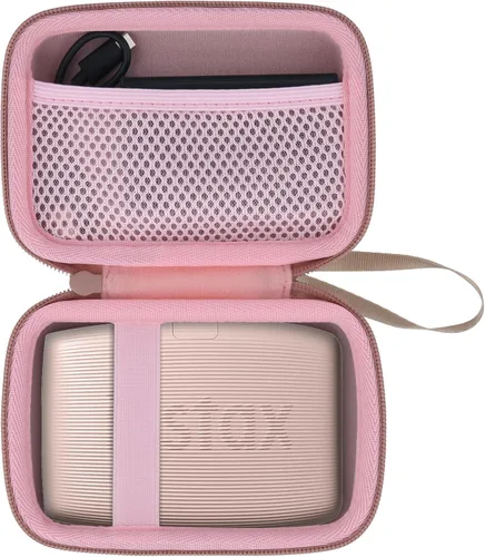 Vista 10 de co2CREA Estuche rígido de repuesto para impresora Fujifilm Instax Mini Link 3 2 1 (funda blanca ceniza + interior blanco)