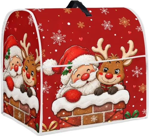 Vista 16 de Funda para batidora de Navidad para Kitchen Aid de 4.5 a 5 cuartos de galón, cubiertas antipolvo para electrodomésticos pequeños de hombre de Un