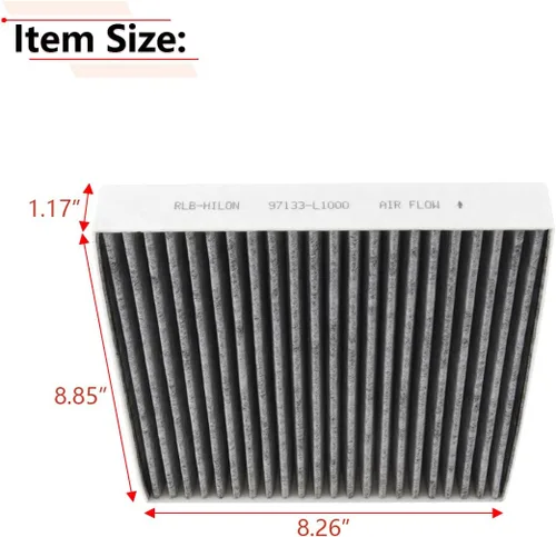 Vista 3 de RLB-HILON Filtro de aire de cabina compatible con Hyundai Elantra Santa Fe Ioniq 5 Tucson Sport Utility Sonata Sedan, para Kia K5 Sedan
