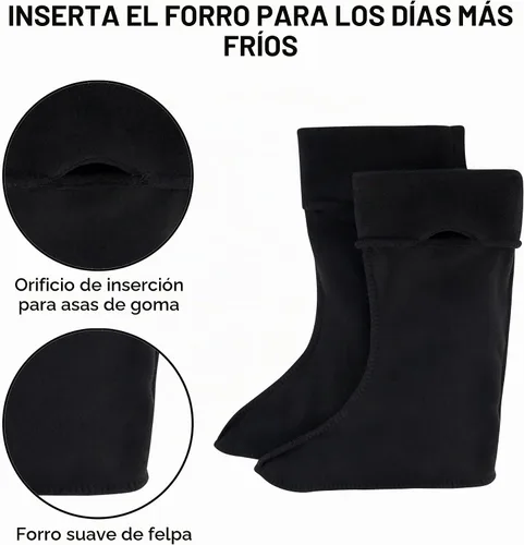 Vista 5 de Disney Botas de lluvia para niña con forro suave extraíble para nieve Minnie Mouse