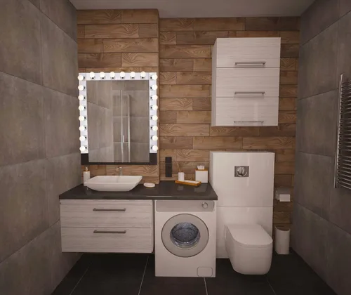 Vista 3 de Lighting - Tira de tres luces para tocador de estilo Hollywood con placas cromadas, accesorios de calidad de salón para dormitorio, baño, vestidor