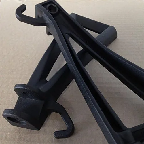 Vista 5 de HONGK - Estriberas de pie del pasajero trasero negro compatible con Yamaha Yzf R6 2006-2009 2010 2011 2012 [B01C0SUBJO]