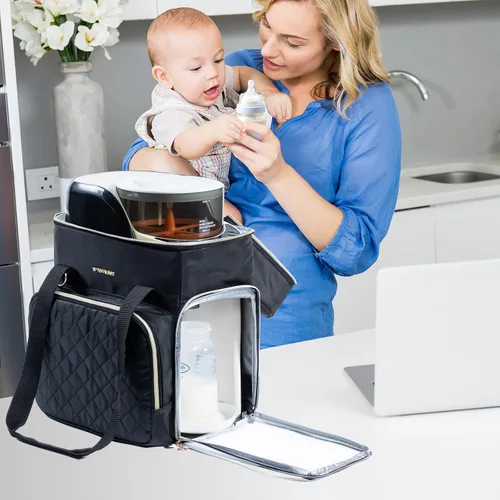Vista 5 de SFYBYHEART Estuche de transporte compatible con Baby Brezza Formula Pro Advanced Formula Pro - Bolsa de transporte para mezclador de fórmula