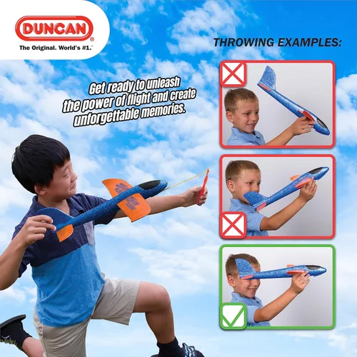 Vista 5 de Duncan Planeador X-14 - Naranja con alas azules
