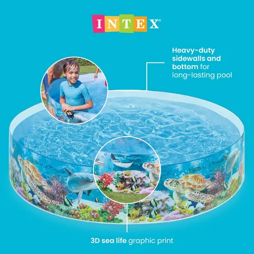 Vista 3 de Piscina Intex Deep Sea Blue SnapSet para niños