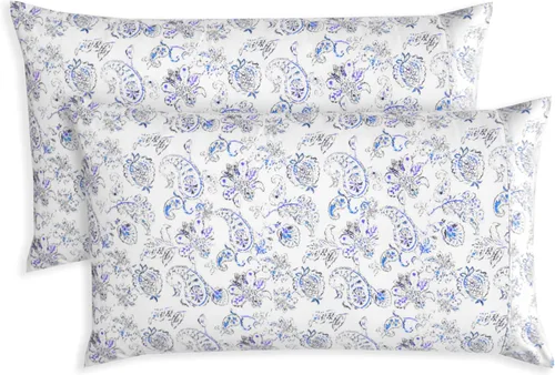 Vista 25 de Elegant Comfort Juego Ultra Suave de 2 Fundas de Almohada con Estampado Floral - 1500 Microfibra de Calidad Premium de Hotel, Suaves y Lisas