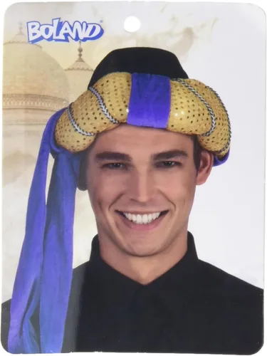 Vista 4 de 81002 Sombrero turbante Sultan Omar, doradomorado, surtido