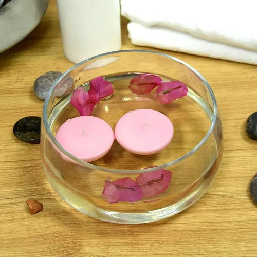 Vista 3 de Zest Candle CFZ-025 - Velas flotantes de 24 piezas, 2.25 pulgadas, rosa claro