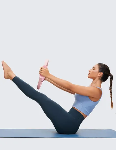 Vista 3 de CRZ YOGA - Leggings de yoga con longitud de 78 para mujer, sensación de desnudez, pantalones ajustados con cintura alta, entrepierna de 25 pulgadas