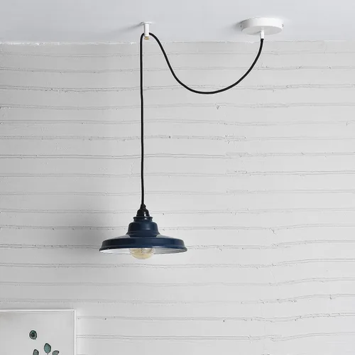 Vista 4 de BRIGHTTIA Toldo de techo blanco de 1 puerto con agarre de cable de nailon, kit de conversión de accesorio colgante enchufable a cable rígido - Placa