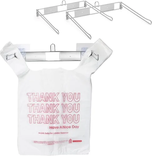 Vista 8 de YeeBeny Estante para bolsas de camisetas - Soporte para bolsas de plástico colgante