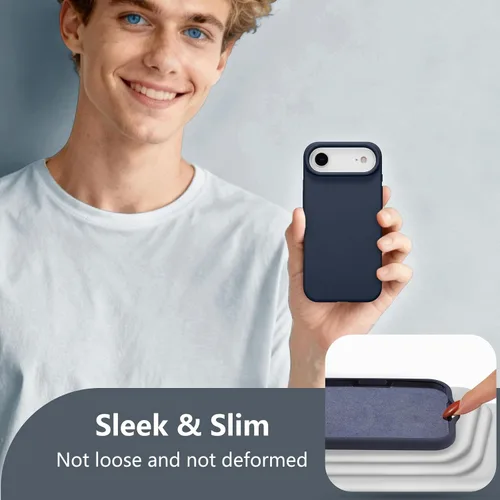Vista 671 de Funda magnética de silicona para iPhone 13 Pro, color blanco antiguo [Compatible con Magsafe] [Forro de microfibra suave antiarañazos], funda