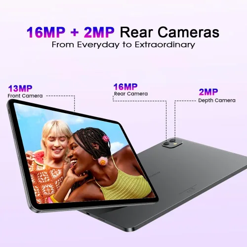 Vista 7 de Blackview Tablet Android 15 de 13 pulgadas, 36 GB + 256 GB, teclado y mouse incluidos 12.7" 2176x1600 IPS 90Hz Batería 8400mAh Cámaras