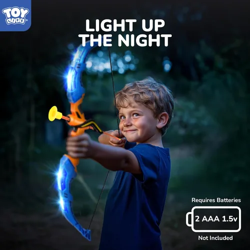 Vista 6 de TOY Life Bow and Arrow for Kids 4-6 8-12, LED Kids Archery Set, Kids Bow and Arrow Set, Outdoor Games Outside Toys for Kids, Toys for Boys 5-7, Boys