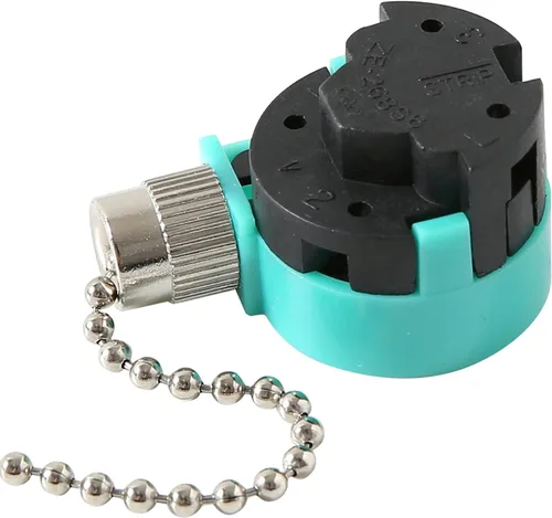 Vista 9 de Interruptor de ventilador de techo ZE-268S6 de 3 velocidades de 4 alambres de bronce Zing Ear para ventiladores de techo lámparas y luces de pared