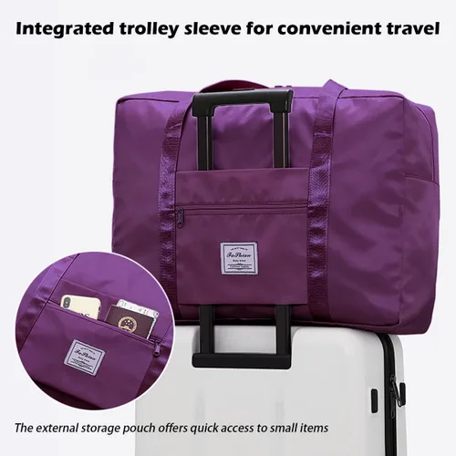 Vista 4 de IMCUZUR Bolsa de fin de semana para mujer, bolsa de viaje para Spirit Airlines, bolsa de artículos personales de 18 x 14 x 8 pulgadas, bolsa de mano