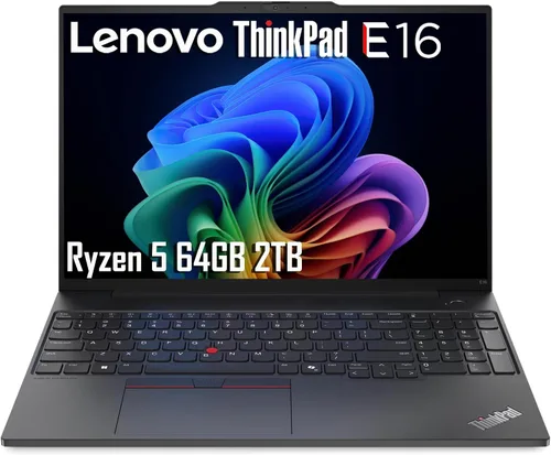 Vista 11 de Lenovo ThinkPad E16 - Computadora portátil de 16 pulgadas FHD+, AMD Ryzen 5