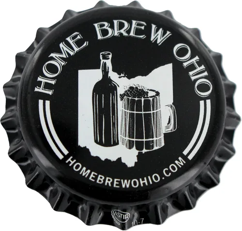 Vista 3 de home brew ohio corona de blanco y negro tapas con oxy-liner – Funda de 10.000 tapas