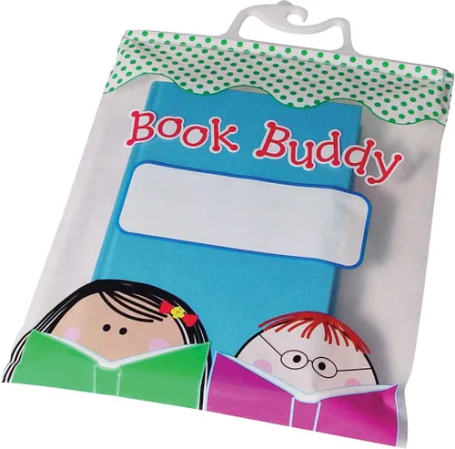 Vista 10 de CTP Bee a Reader Book Buddy Bags - Paquete de 12 bolsas con asas de cierre a presión (Creative Teaching Press 11172) Clear Poly Bags, 10.5 x 12.5