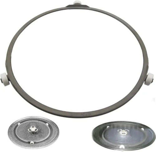 Vista 2 de Anillo giratorio para microondas, anillo giratorio de placa de vidrio de 8.7 pulgadas, giratorio universal para microondas para piezas de repuesto