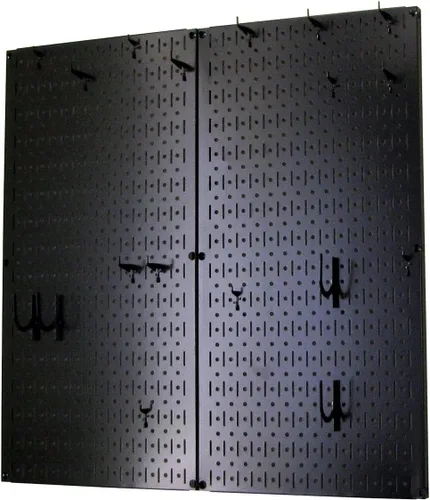 Vista 2 de Wall Control Organizador de Tablero Perforado de Cocina Estante de Almacenamiento de Ollas y Sartenes Kit de Organización con Tablero Perforado