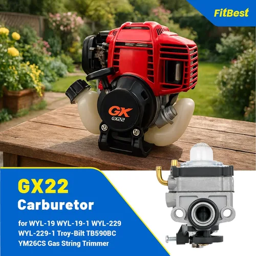 Vista 2 de FitBest Kit de carburador GX22 GX31 FG100 para motores Honda de 4 ciclos – Reemplaza 16100-ZM5-803/16100-ZM3-848/16100-ZM5-809 – Kit de ajuste todo
