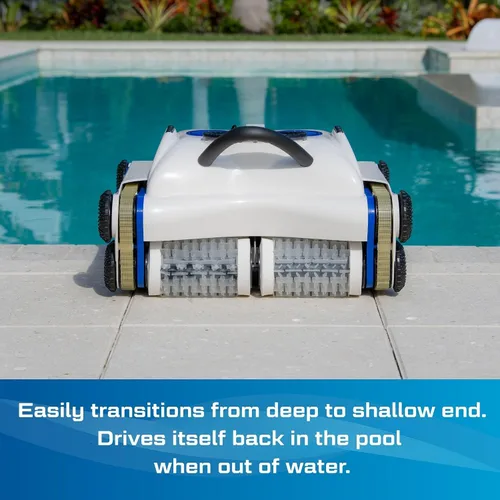Vista 9 de POOL BLASTER CX-1 - Limpiador robótico inalámbrico para piscinas, aspiradora automática para piscinas enterradas y sobre el suelo, aspiradora